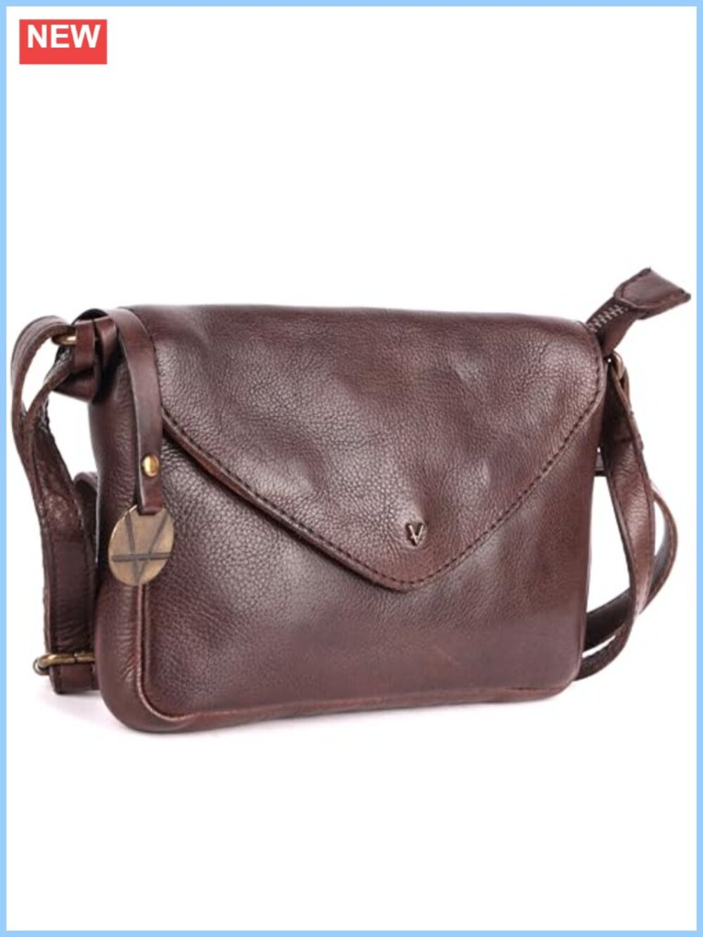 Genuine Italian Leather Small Crossbody Sling Bag for Women